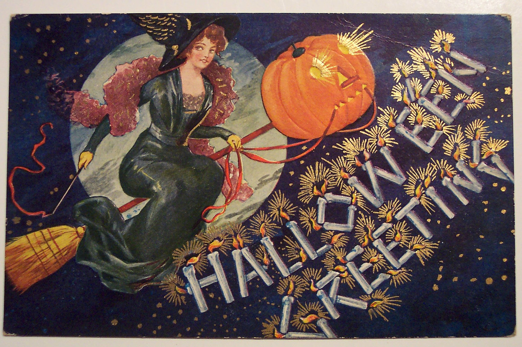 vintage halloween card retro (2)